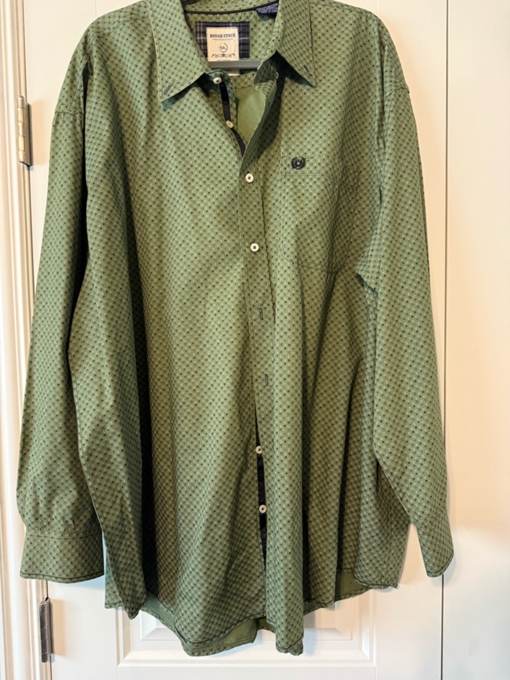 Brooks Brothers Green Patterned Button-Up Shirt